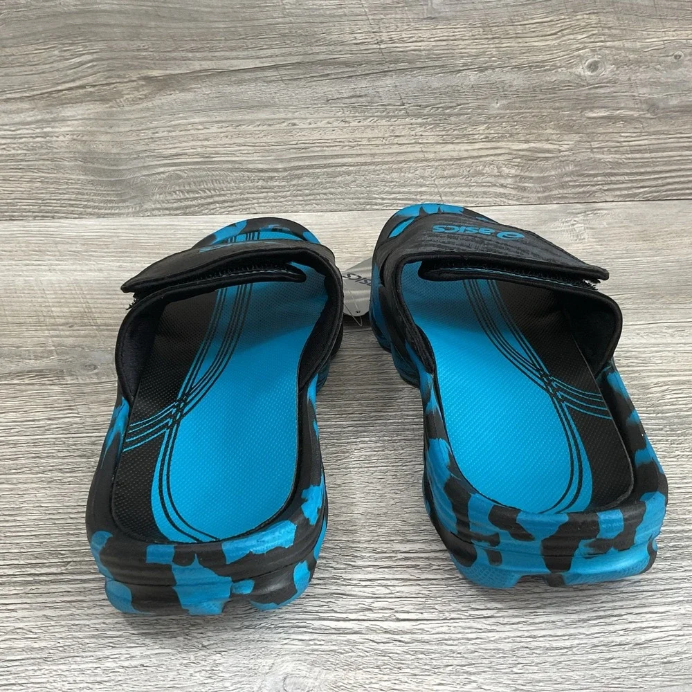 Asics Men's Lyashi Stability P210Y Electric Blue Sandals Size 7 US NEW